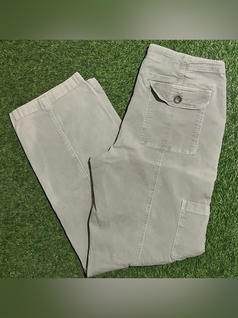 Marine Layer Carpenter Pants Womens 14 Gray Wide Leg Utility Painter Workwear